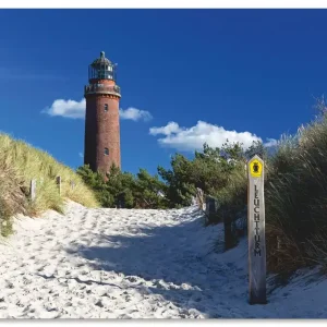 Abverkauf Leuchtturm Prerow U1ZG Wandbild