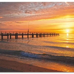 Urlaubsfeeling am Ostseestrand U2EA Wandbild Sichere Zahlung