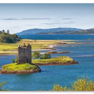 Sonderangebot Castle Stalker am Loch Linnhe U2CV Wandbild