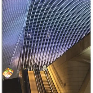 Bahnhofsaufgang U1SI Wandbild Echt