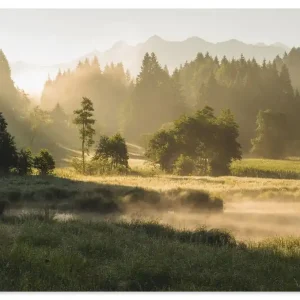Sommermorgen in den Alpen Q9ZT Wandbild Online Kaufen