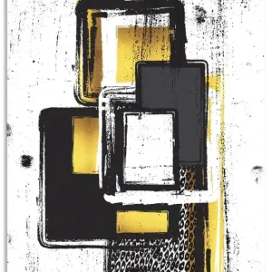 Abstrakte Malerei Nr. 3 gold U1ZY Wandbild Top-Angebot