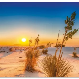 Abverkauf Sonnenuntergang White Sands U1ZV Wandbild