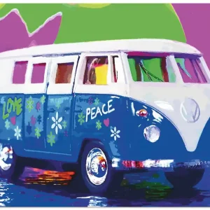 Top-Seller VW Bully T1TH Wandbild