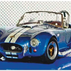 Shelby Cobra blau T1MV Wandbild Beliebt