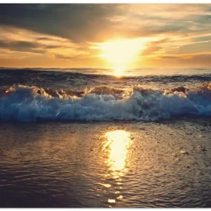 Sonnenuntergang am Meer S8XO Wandbild Markenprodukt