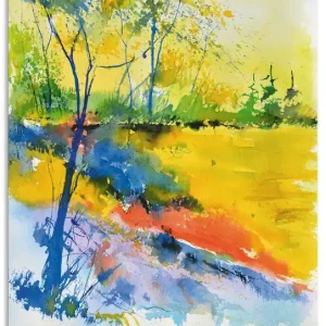 Expressversand Landschaft im Sonnenlicht T2FZ Wandbild