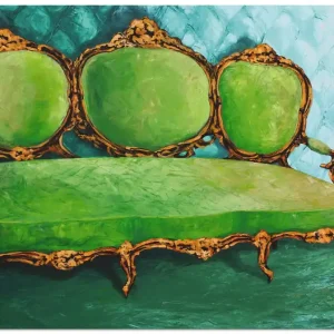 Super-Preis Sofa grün Q2RN Wandbild