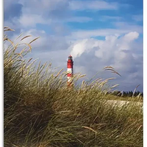 Bestseller Sommerimpression Amrumer Leuchtturm S8QE Wandbild