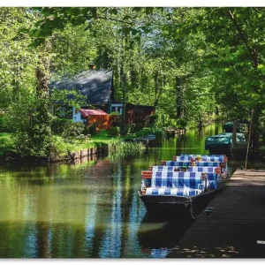 Sonderangebot Kahn im Spreewald in Lehde Q2MD Wandbild