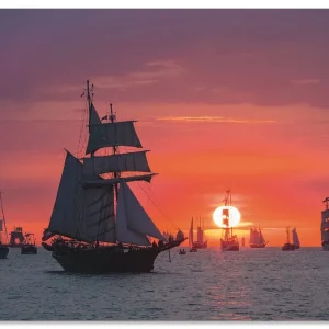 Segelschiffe Hanse Sail in Rostock III S9ZL Wandbild Solange Der Vorrat Reicht