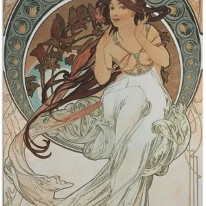 Direktkauf Vier Künste: Die Musik. 1898 T7HV Wandbild