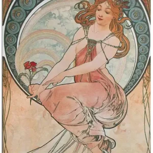 Vier Künste: Die Malerei. 1898 T7EL Wandbild Super-Preis