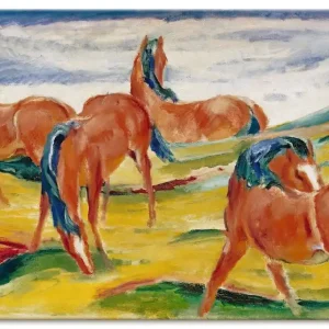 Versand Am Gleichen Tag Weidende Pferde III. 1910 T7OE Wandbild