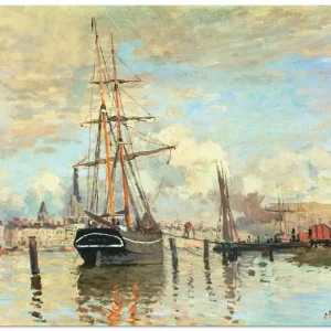 Rabatt Die Seine in Rouen. 1874. T7NZ Wandbild
