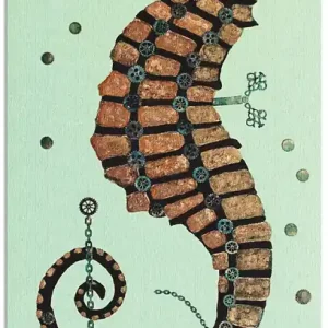Seepferdchen Textur T1CO Wandbild Knallerangebot