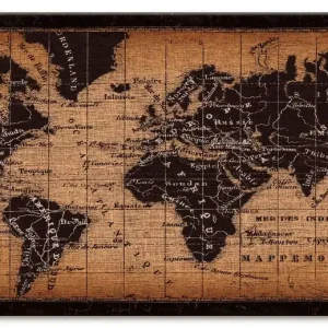 Expressversand Alte Weltkarte B2GU Wandbild