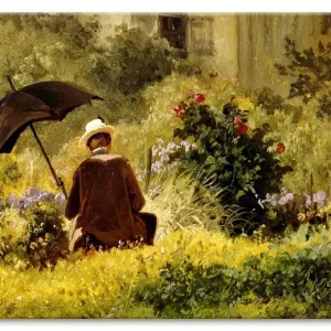 Schneller Versand Der Maler im Garten T7XI Wandbild