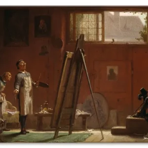 Schnäppchen Der Portraitmaler. Um 1858 T7LT Wandbild
