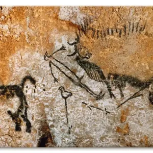 Höhle von Lascaux 17000 v Chr R2BR Wandbild Neu