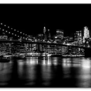 Top-Angebot Manhattan Skyline & Brroklyn Bridge I T0EL Wandbild