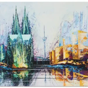 Solange Der Vorrat Reicht Kölner Dom Skyline 6 Q2QR Wandbild