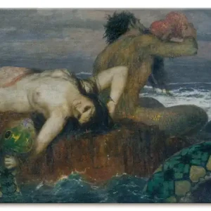 Triton und Nereide. Vor 1874. T7GD Wandbild Billig
