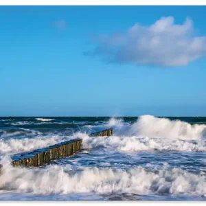 Buhnen an der Küste der Ostsee II U4BZ Wandbild Letzte Chance