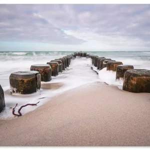Buhnen an der Küste der Ostsee I U4BX Wandbild Online Kaufen