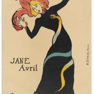 Jane Avril (Plakat). 1899 U3DV Wandbild Sofort Bestellen