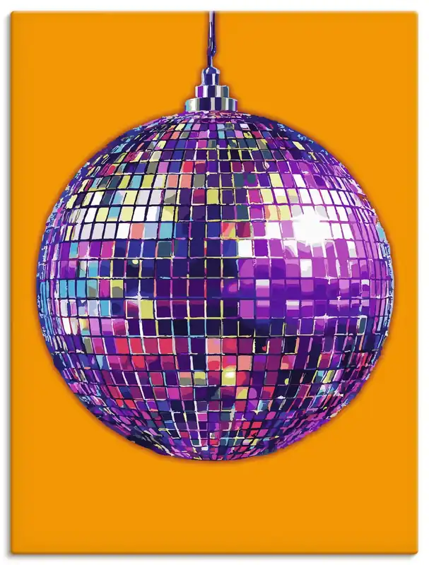 Billig Discokugel Wandbild