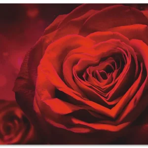 Valentinseinladung mit Herzen und Rosen T9QC Wandbild Sonderangebot