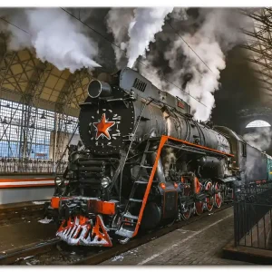 Versand Am Gleichen Tag Sowjetische Dampflokomotive S6AU Wandbild