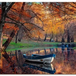 Bunte Herbstlandschaft S6AV Wandbild Neue Ware