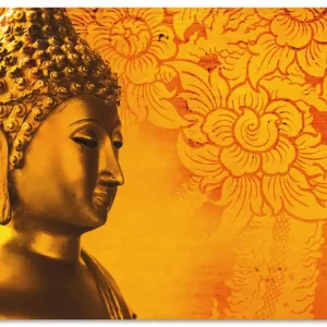 Buddha Goldstatue - gold T6BZ Wandbild Jetzt Kaufen