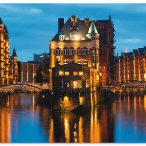 Teil der alten Speicherstadt in Hamburg S6ER Wandbild Schneller Versand