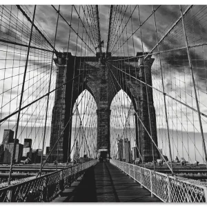 Brooklyn Bridge - schwarz/weiss T9PB Wandbild Direkt Vom Hersteller