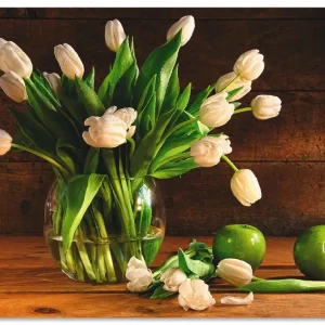 Tulpen in Glasvase T5OF Wandbild Kostenloser Rückversand