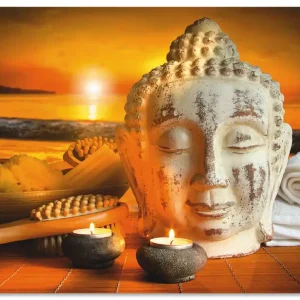 Bad-Zubehör mit Buddha-Statue T5OK Wandbild Direktkauf