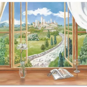 Fenster zur Toskana T5IM Wandbild Neuheit