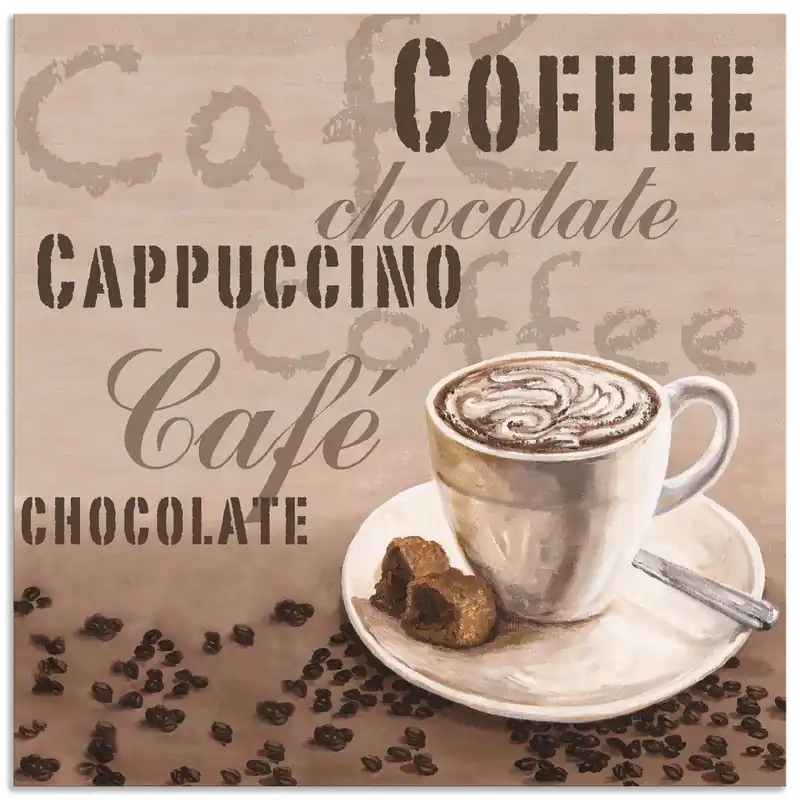 Schokolade - Cappucino T4UY Wandbild Sofort Bestellen