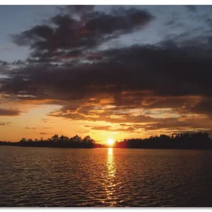 Top-Angebot Sonnenuntergang am See T4WP Wandbild