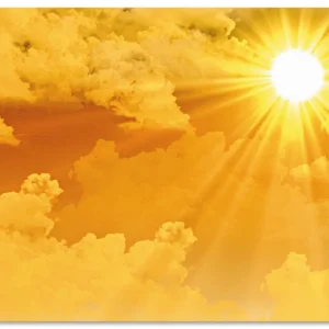 Top-Seller Warme Sonnenstrahlen T5TS Wandbild