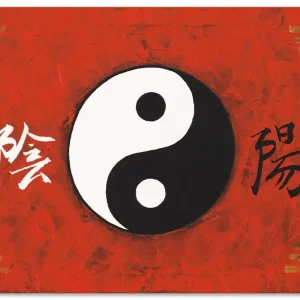 Billig Yin & Yang T4FK Wandbild