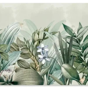 Exotischer Floral Garten Landschaft U5KM Wandbild Solange Der Vorrat Reicht