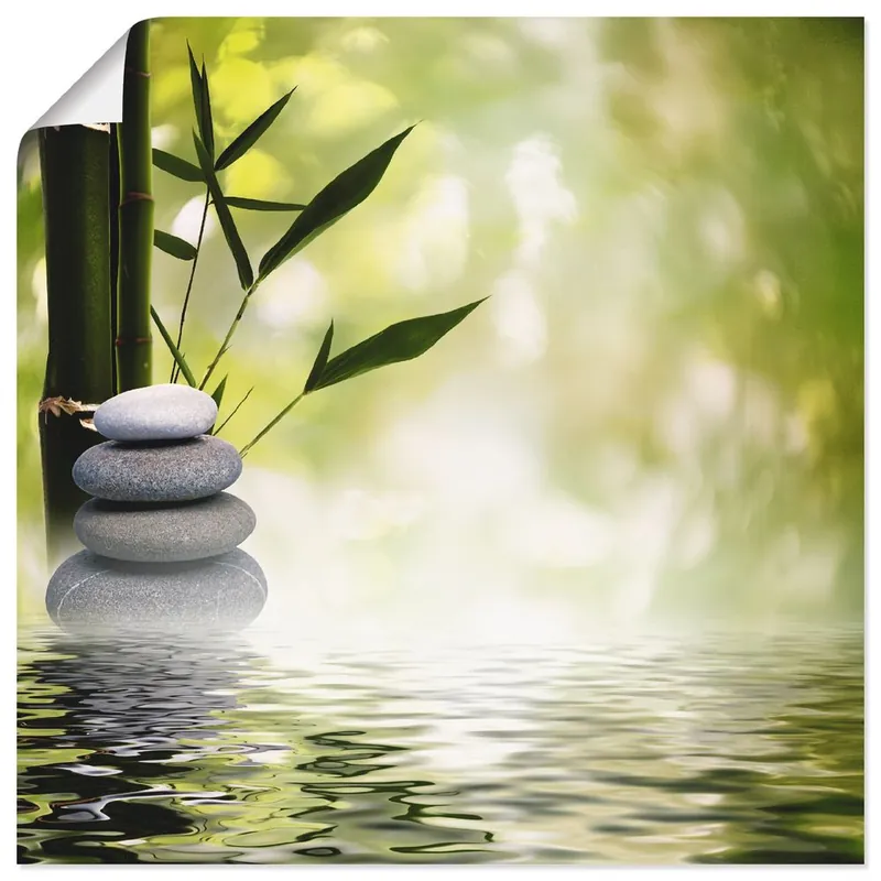 Asiatische Spa Steine R2PS Wandbild Gratis Versand