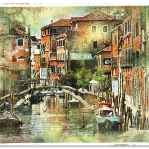 Wochenendangebot Kanal in Venedig S9DB Wandbild
