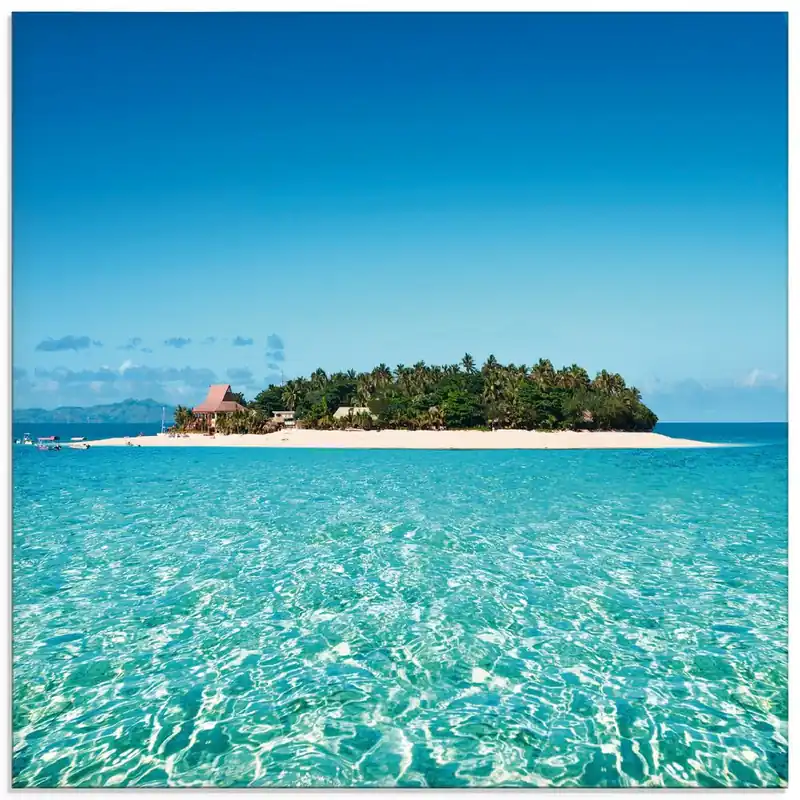 Verblüffende Fiji Insel und klares Meer 20x20 cm Sonderangebot