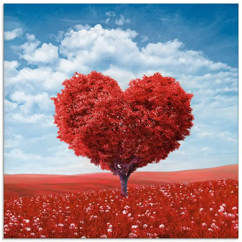 Sonderangebot Baum in Form eines Herzens T5UW Wandbild