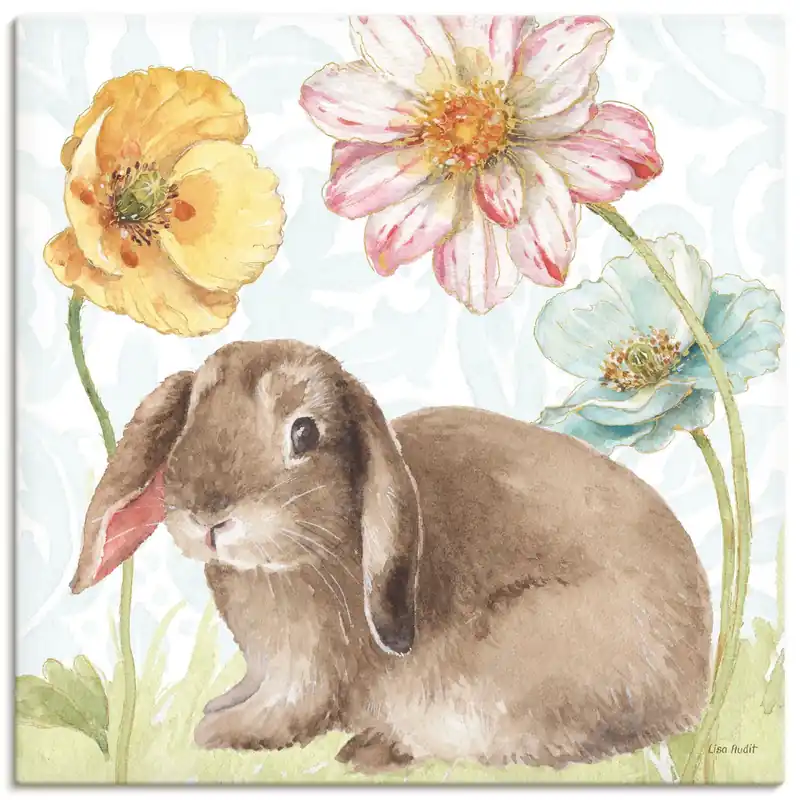 Spring Softies Bunnies III Wandbild Nur Heute